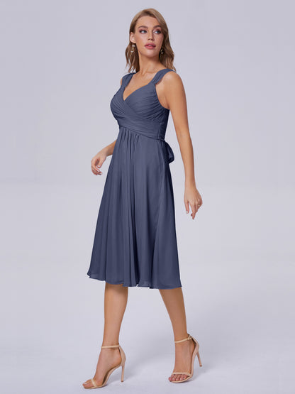 Mya Best Short Bridesmaid Dresses With Bowknot