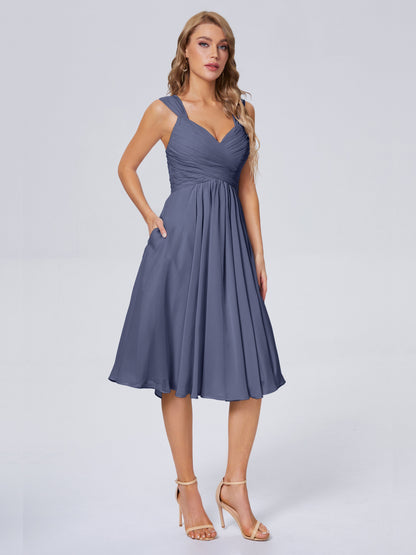 Mya Best Short Bridesmaid Dresses With Bowknot
