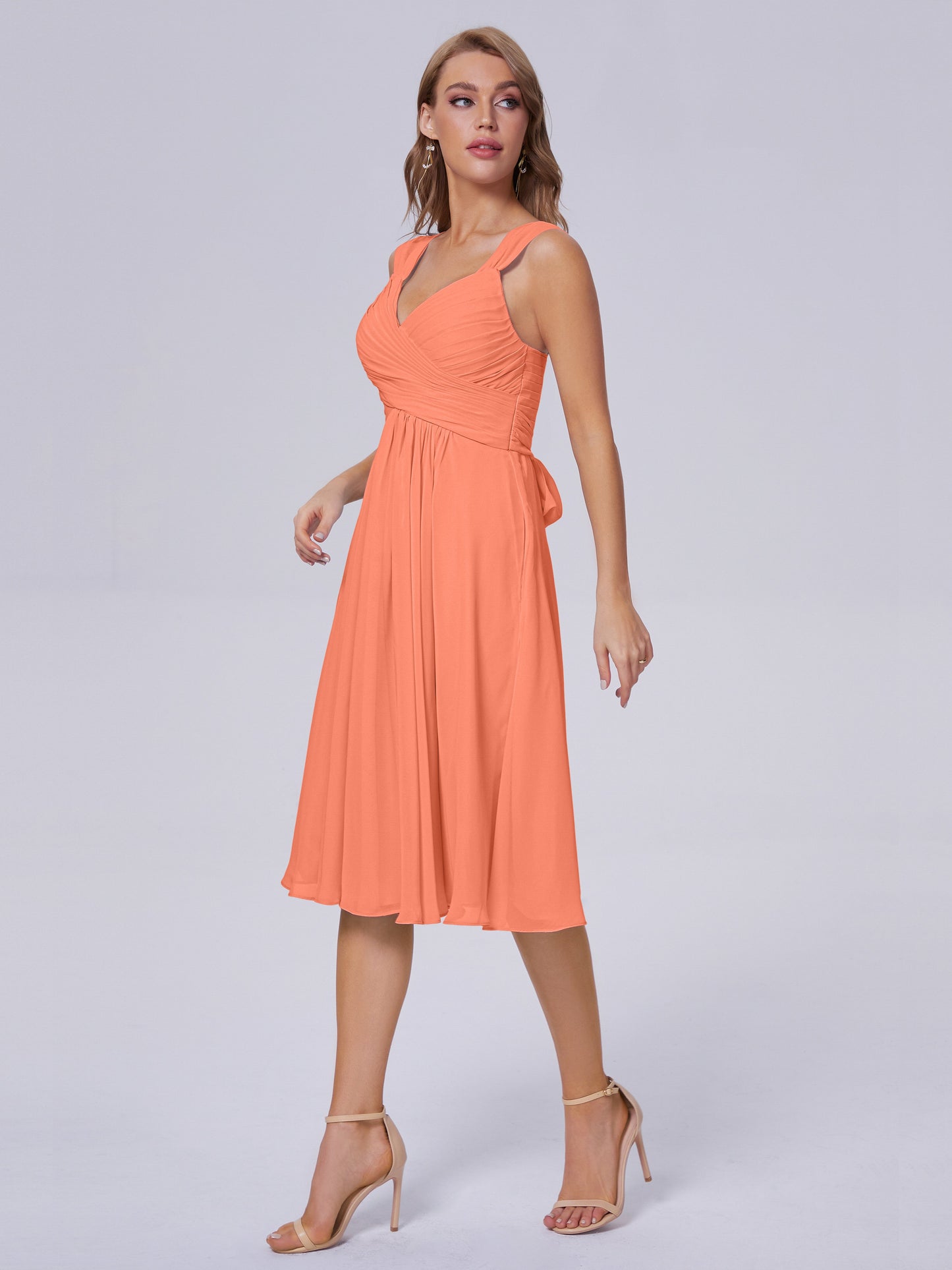 Mya Best Short Bridesmaid Dresses With Bowknot