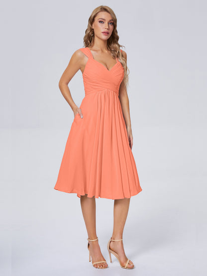 Mya Best Short Bridesmaid Dresses With Bowknot