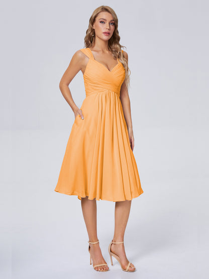 Mya Best Short Bridesmaid Dresses With Bowknot
