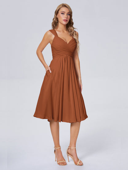 Mya Best Short Bridesmaid Dresses With Bowknot