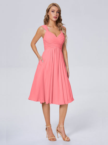 Mya Best Short Bridesmaid Dresses With Bowknot