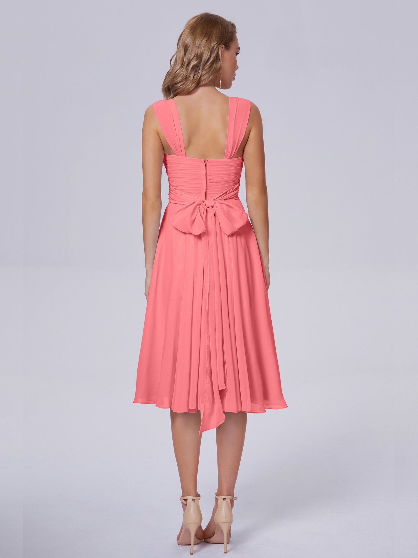 Mya Best Short Bridesmaid Dresses With Bowknot