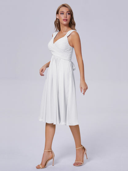Mya Best Short Bridesmaid Dresses With Bowknot