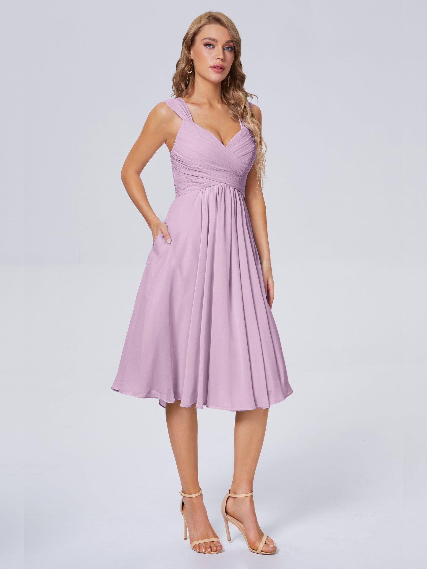 Mya Best Short Bridesmaid Dresses With Bowknot