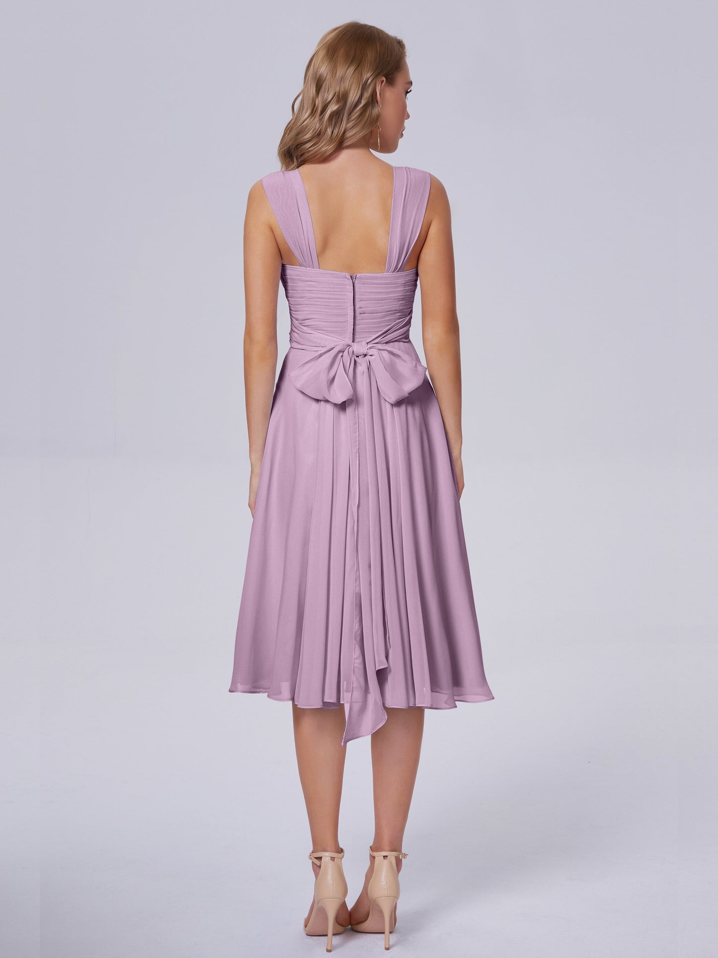 Mya Best Short Bridesmaid Dresses With Bowknot