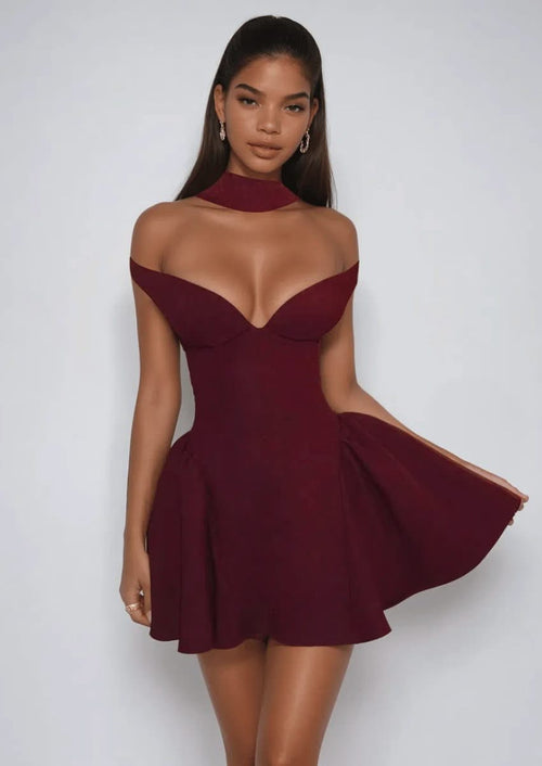 Off-Shoulder Mini Dress