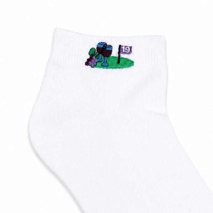 On the Tee Socks - Red Wine Glass