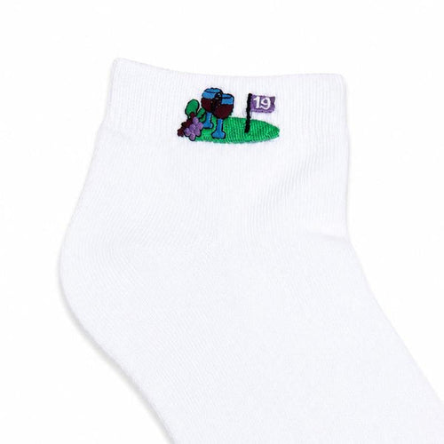 On the Tee Socks - Red Wine Glass