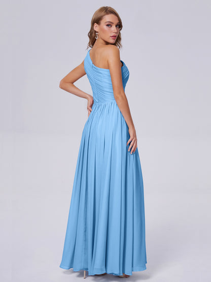 Paige Inexpensive One Shoulder Chiffon Bridesmaid Dresses