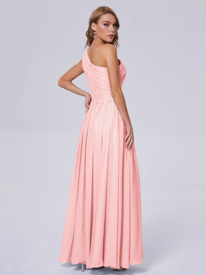 Paige Inexpensive One Shoulder Chiffon Bridesmaid Dresses