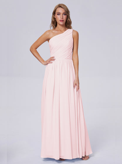 Paige Inexpensive One Shoulder Chiffon Bridesmaid Dresses