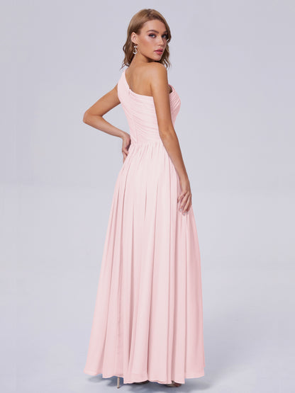 Paige Inexpensive One Shoulder Chiffon Bridesmaid Dresses