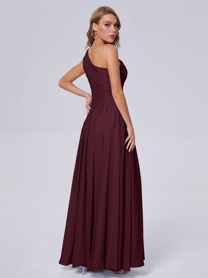 Paige Inexpensive One Shoulder Chiffon Bridesmaid Dresses