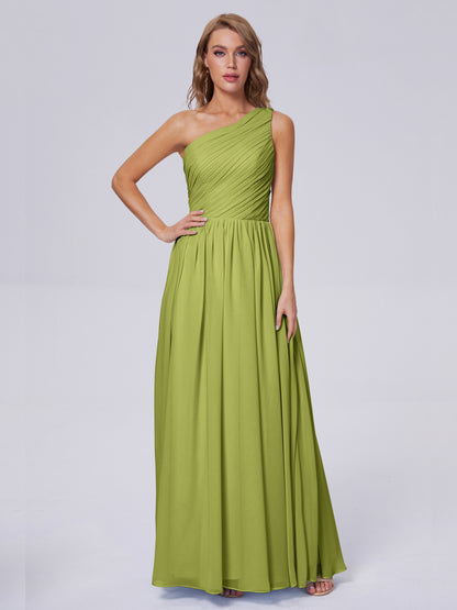 Paige Inexpensive One Shoulder Chiffon Bridesmaid Dresses