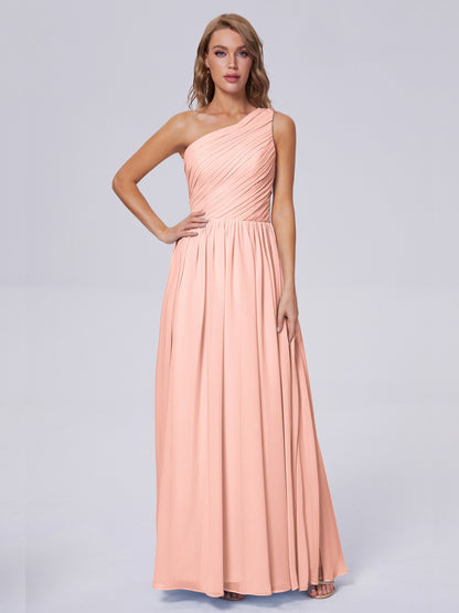 Paige Inexpensive One Shoulder Chiffon Bridesmaid Dresses