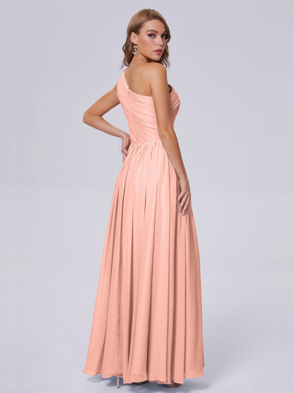 Paige Inexpensive One Shoulder Chiffon Bridesmaid Dresses