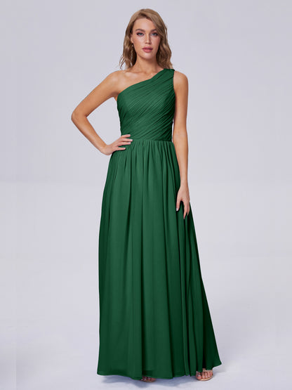 Paige Inexpensive One Shoulder Chiffon Bridesmaid Dresses