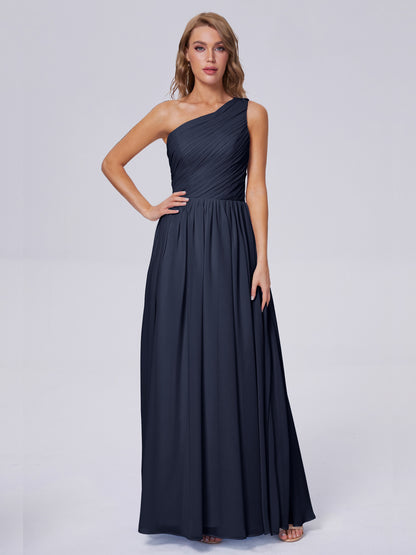 Paige Inexpensive One Shoulder Chiffon Bridesmaid Dresses