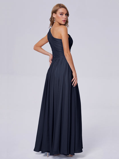 Paige Inexpensive One Shoulder Chiffon Bridesmaid Dresses