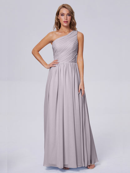 Paige Inexpensive One Shoulder Chiffon Bridesmaid Dresses