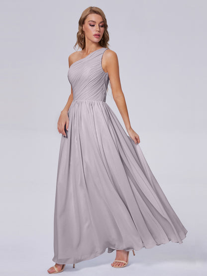 Paige Inexpensive One Shoulder Chiffon Bridesmaid Dresses