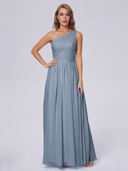Paige Inexpensive One Shoulder Chiffon Bridesmaid Dresses