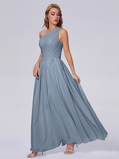 Paige Inexpensive One Shoulder Chiffon Bridesmaid Dresses