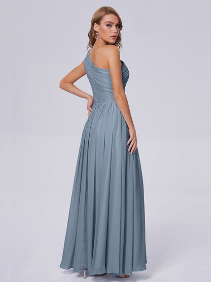 Paige Inexpensive One Shoulder Chiffon Bridesmaid Dresses