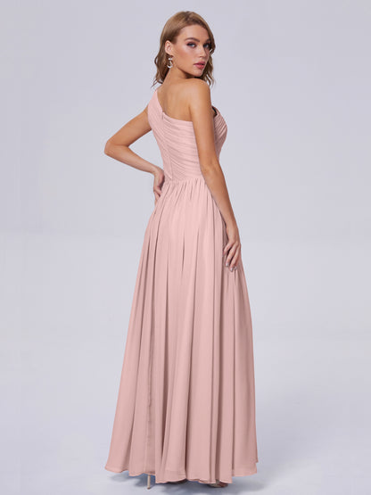 Paige Inexpensive One Shoulder Chiffon Bridesmaid Dresses