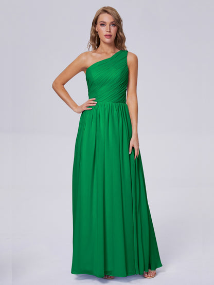Paige Inexpensive One Shoulder Chiffon Bridesmaid Dresses