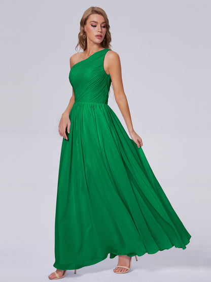 Paige Inexpensive One Shoulder Chiffon Bridesmaid Dresses