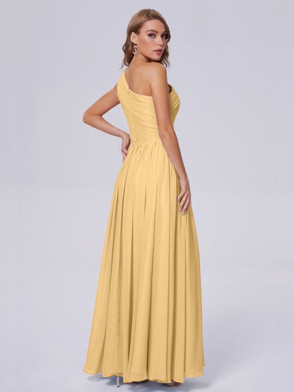 Paige Inexpensive One Shoulder Chiffon Bridesmaid Dresses