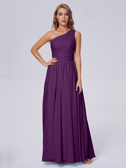 Paige Inexpensive One Shoulder Chiffon Bridesmaid Dresses