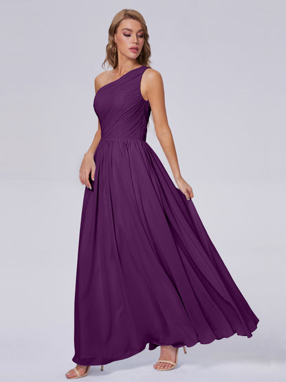 Paige Inexpensive One Shoulder Chiffon Bridesmaid Dresses