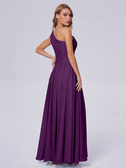 Paige Inexpensive One Shoulder Chiffon Bridesmaid Dresses