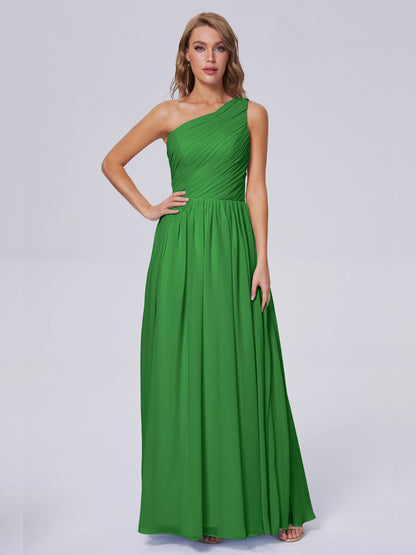 Paige Inexpensive One Shoulder Chiffon Bridesmaid Dresses