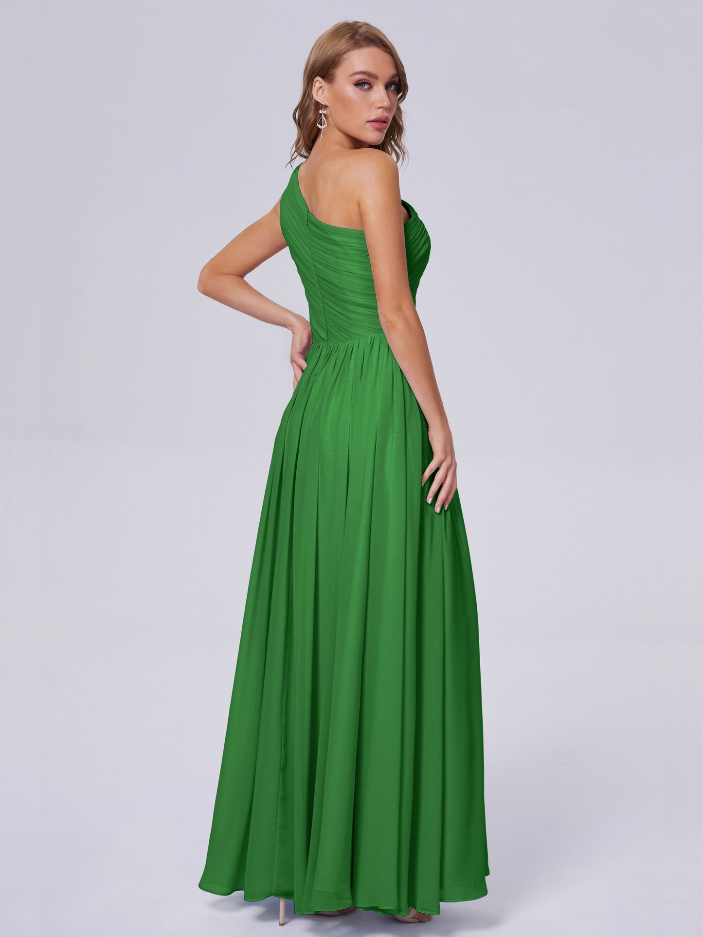 Paige Inexpensive One Shoulder Chiffon Bridesmaid Dresses