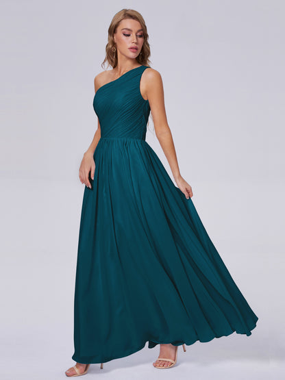 Paige Inexpensive One Shoulder Chiffon Bridesmaid Dresses