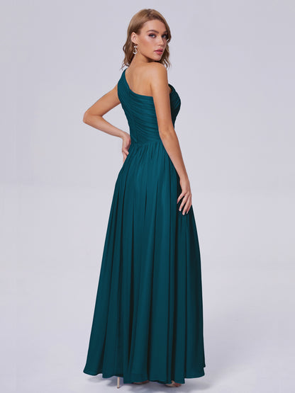 Paige Inexpensive One Shoulder Chiffon Bridesmaid Dresses