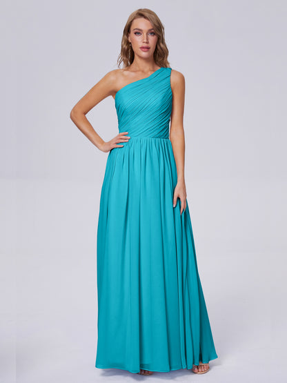 Paige Inexpensive One Shoulder Chiffon Bridesmaid Dresses