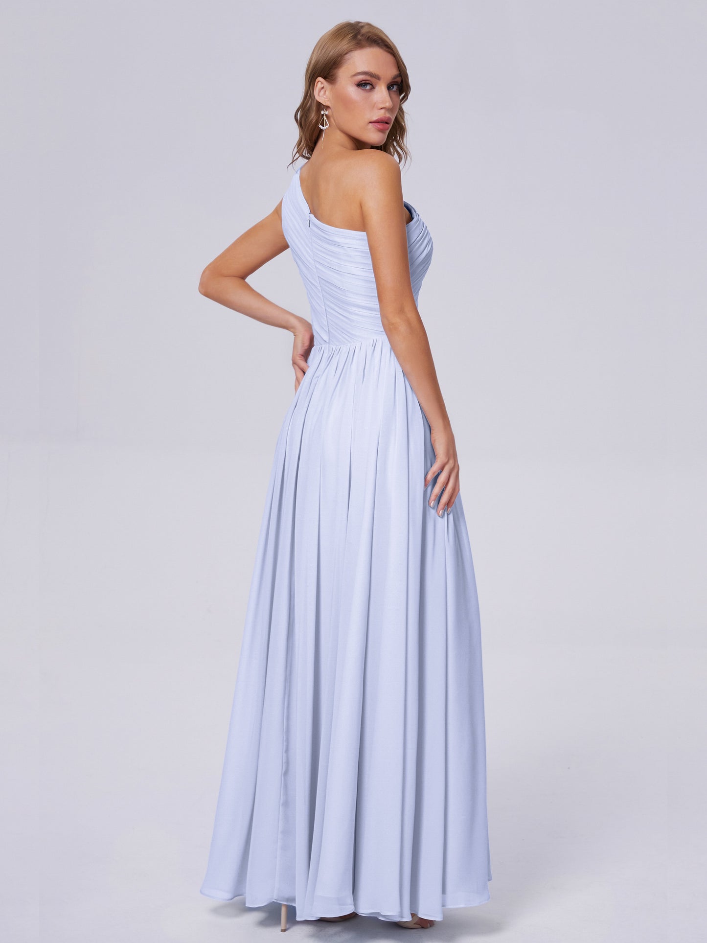 Paige Inexpensive One Shoulder Chiffon Bridesmaid Dresses