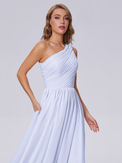 Paige Inexpensive One Shoulder Chiffon Bridesmaid Dresses