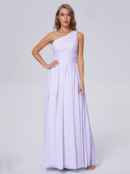 Paige Inexpensive One Shoulder Chiffon Bridesmaid Dresses