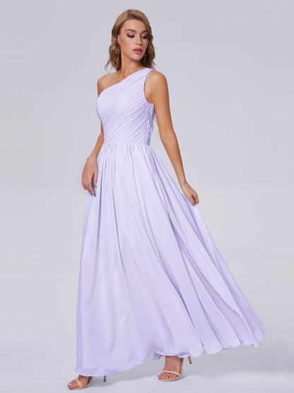 Paige Inexpensive One Shoulder Chiffon Bridesmaid Dresses