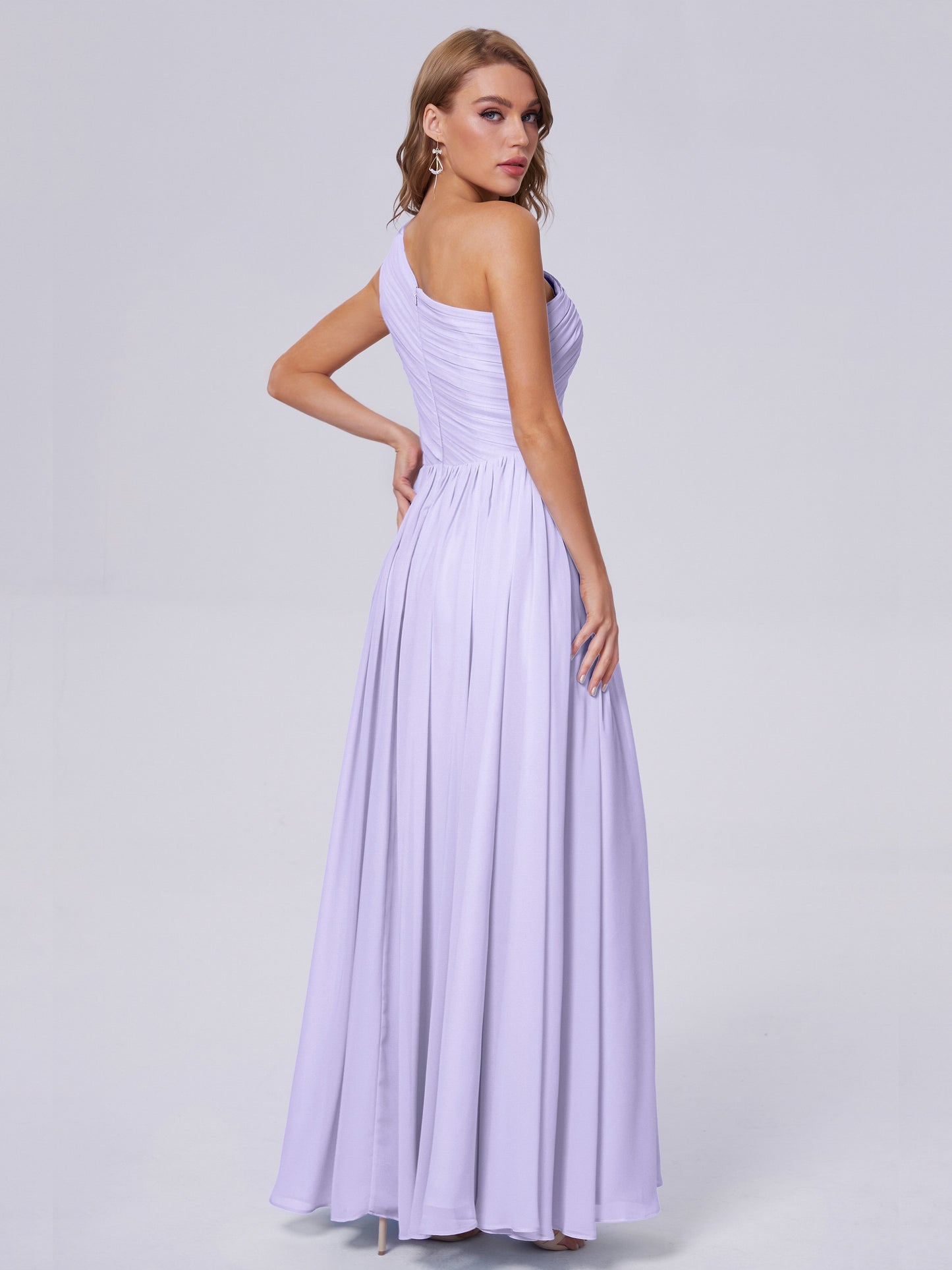 Paige Inexpensive One Shoulder Chiffon Bridesmaid Dresses