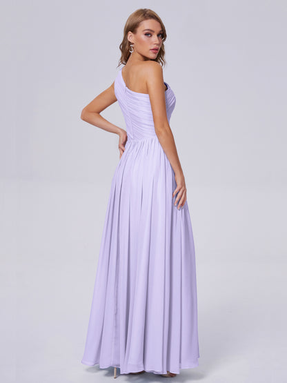 Paige Inexpensive One Shoulder Chiffon Bridesmaid Dresses