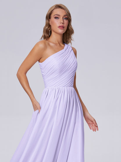 Paige Inexpensive One Shoulder Chiffon Bridesmaid Dresses