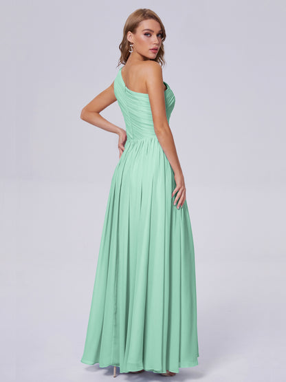 Paige Inexpensive One Shoulder Chiffon Bridesmaid Dresses